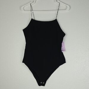 3/$15 Wild Fable - Black Spaghetti Strap Bodysuit Women's Size Medium